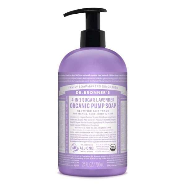 Dr Bronner Pump Soap 710ml Lavender A917830a 6f8d 4304 B83f 205f6860a1f4 1024x1024