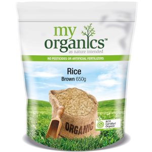 My Organics Retail Doy Pack Rice Brown 650g